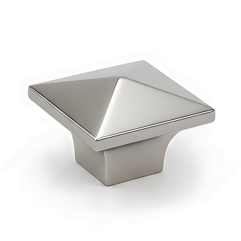 Bouton d'armoire en nickel brossé SG1210