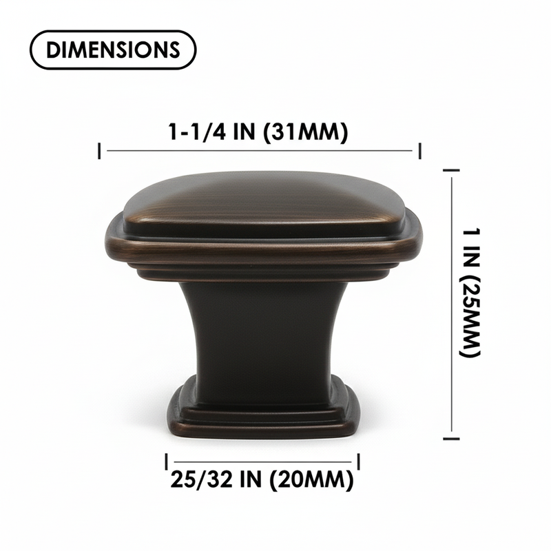 SG1215 Oil Rubbed Bronze Cabinet Knob
