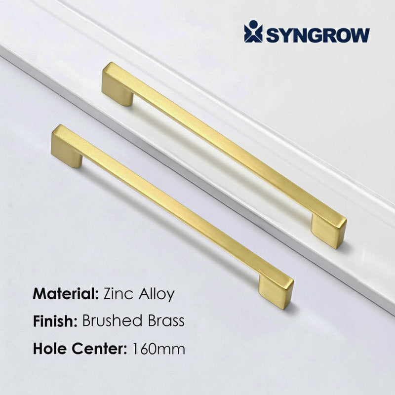SG1910 Satin Brass Cabinet Pull 160mm