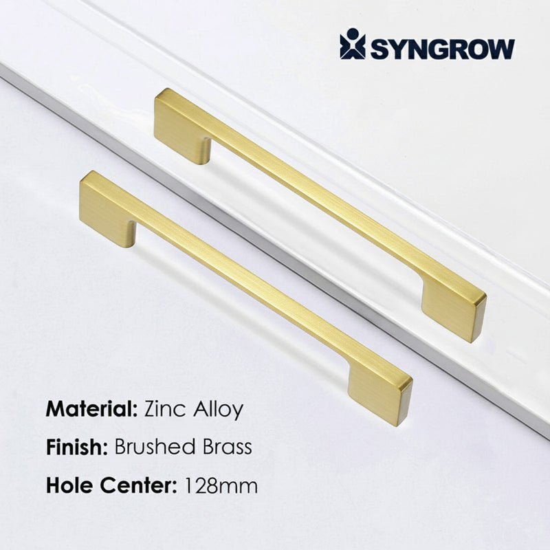 SG1910 Satin Brass Cabinet Pull 128mm
