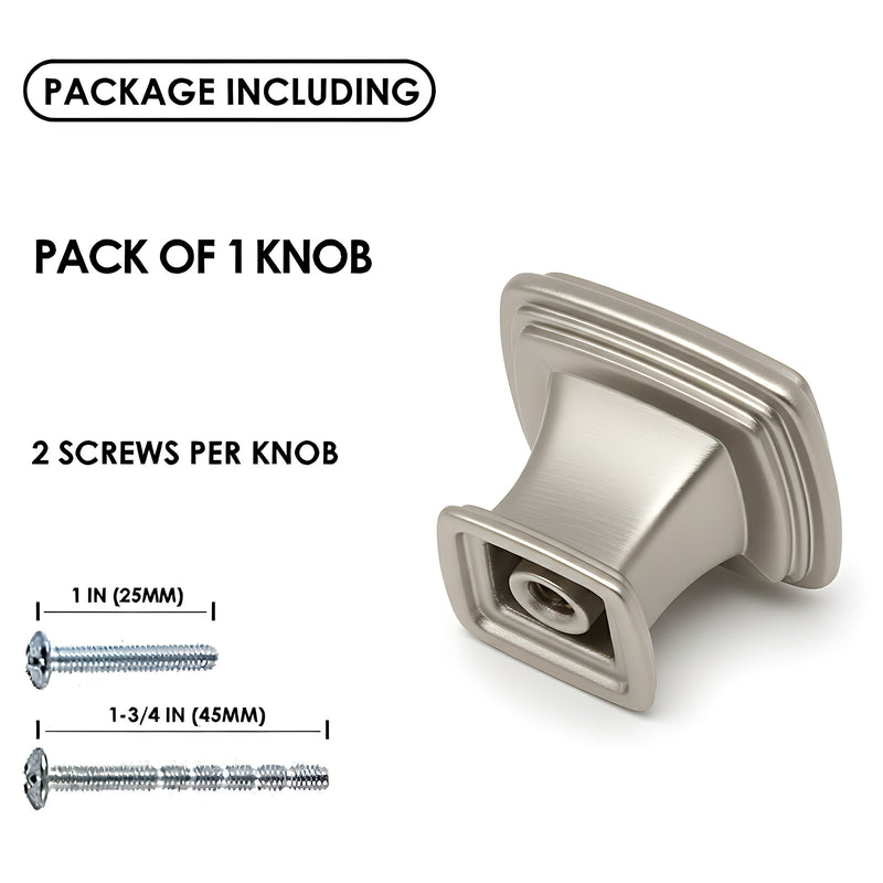 Bouton de meuble SG1215 en nickel brossé