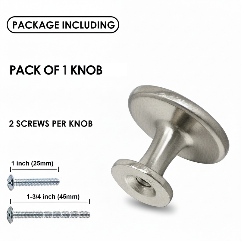 SG1205  Brushed Nickel Cabinet Knob