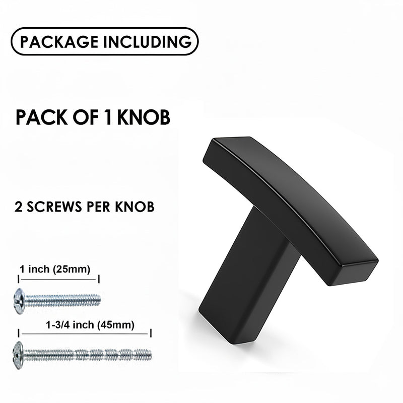 SG1230 Matte Black Cabinet Knob