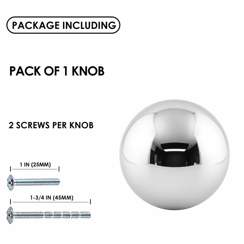 SG1260 Chrome Cabinet Knob