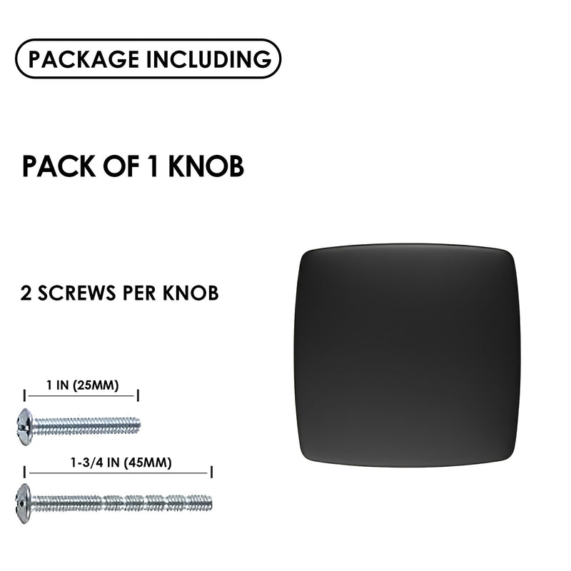 SG1225 Matte Black Cabinet Knob