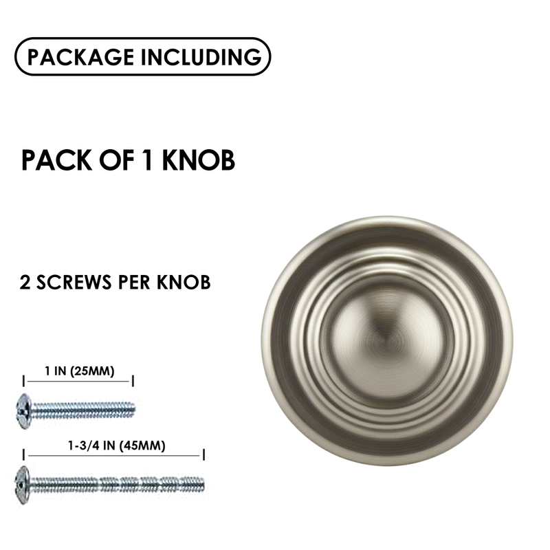 SG1220 Brushed Nickel Cabinet Knob