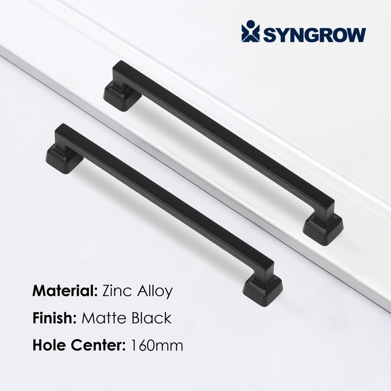 SG1950 Matte Black Cabinet Pull 160mm
